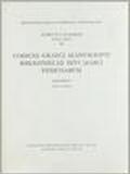 Codices graeci manuscripti Bibliothecae divi Marci Venetiarum. Vol. 1\2
