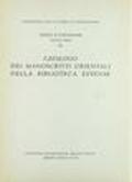 Catalogo dei manoscritti orientali della Biblioteca nazionale di Torino. Vol. 1