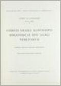 Codices graeci manuscripti Bibliothecae divi Marci Venetiarum. Indices omnium codicum graecorum