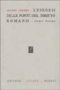 L'esegesi delle fonti del diritto romano