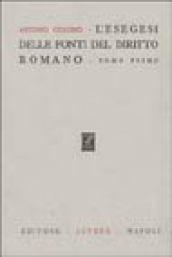 L'esegesi delle fonti del diritto romano