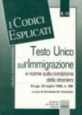 Testo Unico sull'immigrazione e norme sulla condizione dello straniero