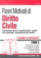 Pareri motivati di diritto civile: 2