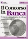 Il concorso in banca