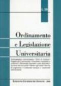 Ordinamento e legislazione universitaria