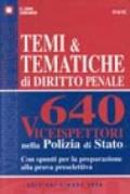 Temi & tematiche di diritto penale. 640 viceispettori nella polizia di Stato