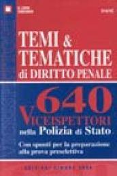 Temi & tematiche di diritto penale. 640 viceispettori nella polizia di Stato