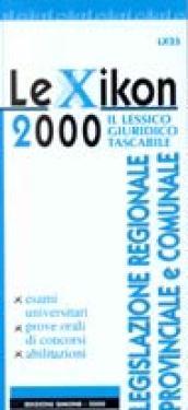 Legislazione regionale, provinciale e comunale