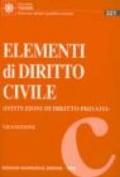 Elementi di diritto civile, istituzioni di diritto privato