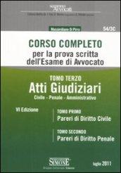 *54/3 CORSO COMPLETO PER LA PROVA SCRITT PER L'ESAME D'AVVOCATO 2011