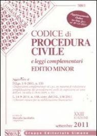 Codice di procedura civile. Leggi complementari. Ediz. minor