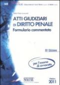 Atti giudiziari di diritto penale. Formulario commentato