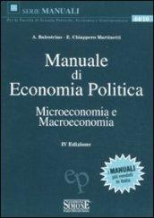 Manuale di economia politica. Microeconomia e macroeconomia