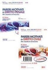 Pareri motivati di diritto civile-Pareri motivati di diritto penale. Per l'esame di avvocato (2 vol.)