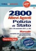 2800 allievi agenti Polizia di Stato. Manuale