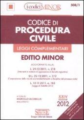 Codice di procedura civile e leggi complementari. Ediz. minor