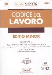 Codice del lavoro. Ediz. minore