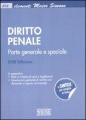 Diritto penale. Parte generale e speciale