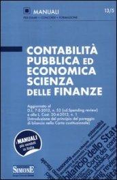 Contabilità pubblica ed economica scienza delle finanze