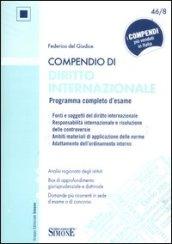 Compendio di diritto internazionale. Programma completo di esame