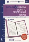 Schemi & schede di diritto processuale penale