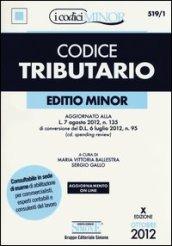 Codice tributario. Ediz. minore. Con aggiornamento online