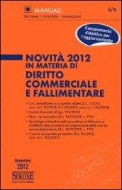 Novità 2012 in materia di diritto commerciale e fallimentare