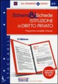 Schemi & schede di istituzioni di diritto privato