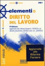 Elementi di diritto del lavoro