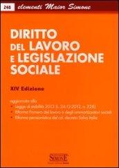 Diritto del lavoro e legislazione sociale