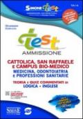 Test ammissione. Cattolica, San Raffaele e Campus Bio-medico, medicina, odontoiatria... Teoria e quiz commentati di logica, inglese online. Con software