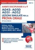 Concorso a cattedre. Ambiti disciplinari 4 e 9. A043, A050, A051, A052. Lezioni simulate per la prova orale