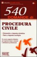 540 domande procedura civile