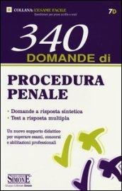 340 domande di procedura penale