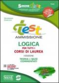 Test ammissione logica per tutti i corsi di laurea. Teoria e quiz commentati. Con software online