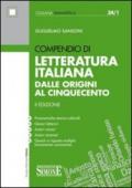 Compendio di letteratura italiana. Dalle origini al Cinquecento