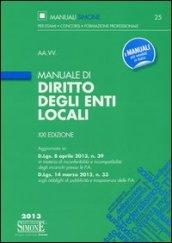 Manuale di diritto degli enti locali