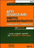 Atti giudiziari. Diritto amministrativo. Formulario commentato