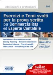 Esercizi e temi svolti per la prova scritta per commercialista ed esperto contabile. E-book. Formato PDF