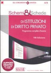 Schemi e schede idi istituzione di diritto privato (8 ed.). Programma completo d'esame