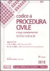 Codice di procedura civile e leggi complementari. Ediz. minore