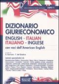589/1 DIZIONARIO GIURIECONOMICO - English-Italian - Italiano-Inglese
