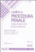 Codice di procedura penale e leggi complementari. Ediz. minore