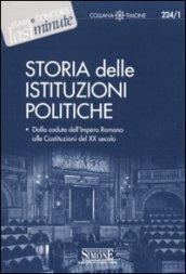 224/1 STORIA DELLE ISTITUZIONI POLITICHE