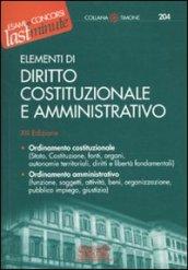 Elementi di diritto costituzionale e amministrativo