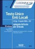 Testo Unico enti locali. Spiegato articolo per articolo