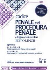 Codice penale e di procedura penale e leggi complementari