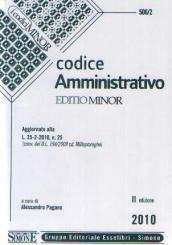 Codice amministrativo. Ediz. minor