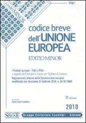 Codice breve dell'Unione europea. Ediz. minore