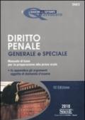 Diritto penale generale e speciale